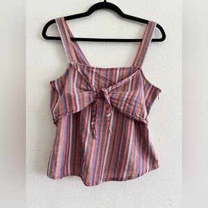 Madewell Rainbow Stripe Cami Top Size 6